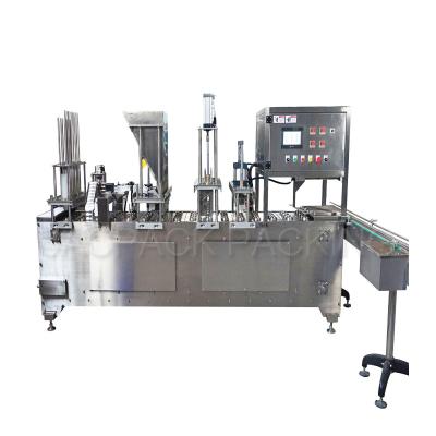 China Highly Measurement Cup Filling Sealing machine 50HZ for Oat Cup Customized Sealing Solutions for sale