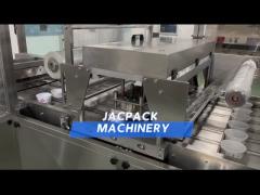 PLC Controlled Food Tray Packing Machine for Packaging Tray