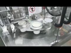 rotary gas flushing cup sealing machine for daily product sweetmeats 