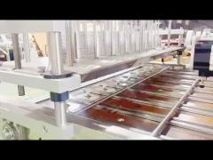 Linear aluminum foil cup sheet film filling and sealing machine for viscous materials, paste and con