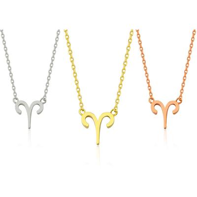 China Wholesale Hot-selling Fashionable And Simple Romantic Constellation Necklaces 14K Gold Necklace en venta