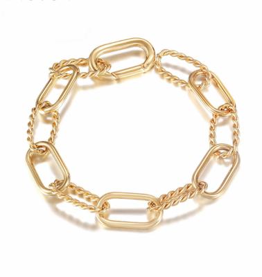 China CLASSIC Luxury Gold Plated Baguette Bracelets Women Fashion 925 Sterling Silver Bangle Bracelets à venda