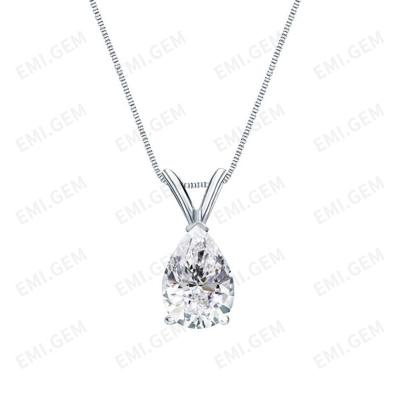 Cina CLASSIC Luxury Fashion Jewelry 925 Sterling Silver Plated Moissanite Necklace Pendant in vendita