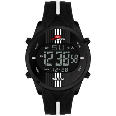 China 2020 KAT 716 Waterproof Black Sports Quartz Man Wristwatches 5ATM Water Resistant LED Digital Watch For Men for sale