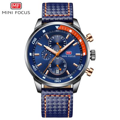 China 2020 Quartz Genuine Leather Strap Luxury High Quality Genuine Leather Strap Men's Mini Focus 0017 Western Wristwatches for sale