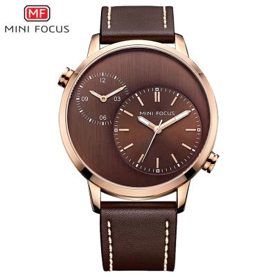 China OEM Custom Alloy Hearth 0035 G Quartz Analog Mini Day/Date Water Resistant Watches De Longe Quartz Genuine Leather Watch for sale