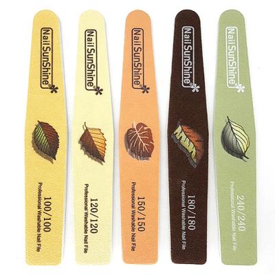 China Good Quality Emery Sandpaper Nail File Emery Board Nail Lime Diamond Manicure Grinding Tools Sanding Washable Nail Files Grate for sale