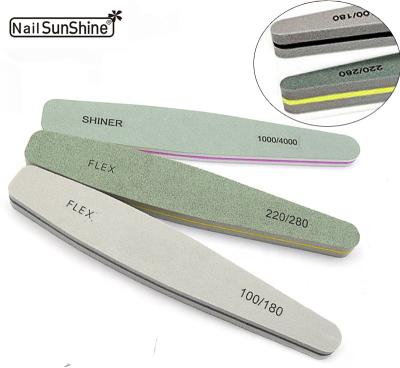 China Professional Custom Printed Eco-Friendly Nail Sunshine OEM Private Label Pad Sponge Washable Sanding Nail File for sale