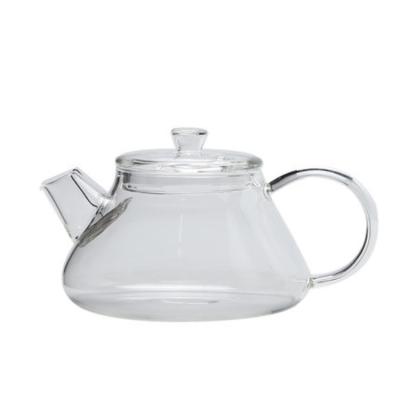 China Sustainable Borosilicate Teapot Stovetop Heat Resistant Glass Safe Teapot With Desktop Boiling Tea for sale