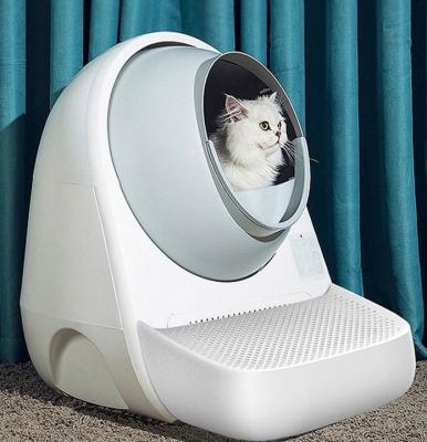 China Full Automatic Intelligent Deodorizer Box Cat Litter Shovel Electric Self-cleaning Waste Bin Toilet Free Large for Cats for sale