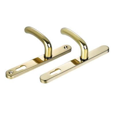 China Modern Lever Handle Plate Door Handle For Sale Stainless Steel Zinc Alloy Machining for sale