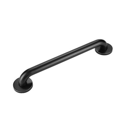 China Modern Handicap Black Powder Coated Grab Bar Grab Rails With Hidden Rack for sale