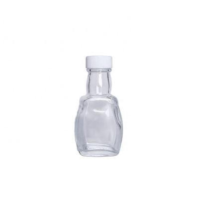 China Mini Bottles For Party Favors Liquor Glass Liquor Alcohol 50ml Hot Sauce Food Grade Mini Barbecue Sauce for sale