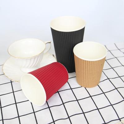 China Beverage 12oz 22oz Milk Tea Paper Cup Paper Coffee Cups With Lids For Drinks Coffee Tea Smoothie Hot Bubble for sale