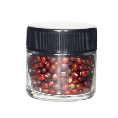 China Pharmaceutical Round 80ml Glass Jar With Plastic Cap , Glass Jar With Safe Cap for sale