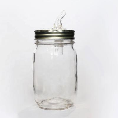 China Cannery Storage Jars 70mm Without Handles With Spout Acrylic Pouring Lid for sale