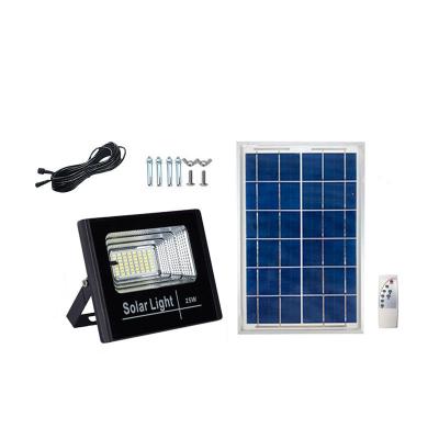 China Wholesale 25w Outdoor Waterproof IP67 Garden Led Solar Flood Lights With Remote Control for sale