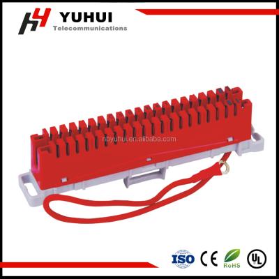 China ABS or PBT 10 Pair Earth Module with Red Ground Wire Crown Module for sale