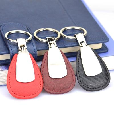 China Each Promotional Fashion Personalized Men Leather Key Chain Custom Creative Metal PVC Leather Key Chain for sale