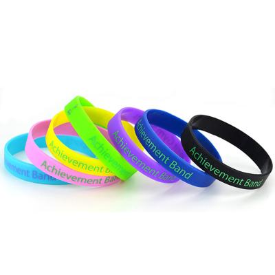 China Custom Promotional High Quality Waterproof Silicon Wrist Band Silicone Wristbands Sports Wristbands With Logo for sale