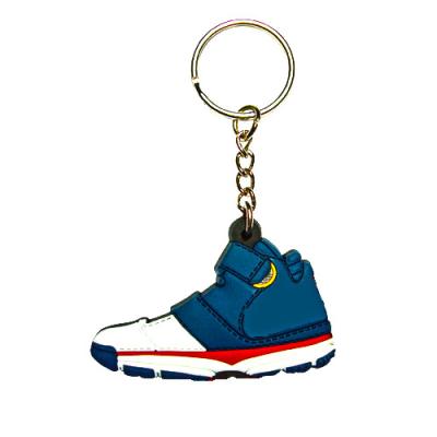 China Each Promotional Gift Fashion Mini 3d Shoe PVC Key Chain Charms Custom Silicone 3d Sneaker Key Chain for sale