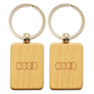 China Each Logo Accessories Sublimation Key Chain Wholesale Wooden Cute Blank Custom Sublimation Wooden Key Chain for sale