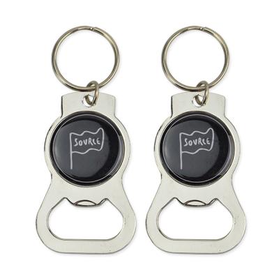 China Everyone Promotional Gifts Customized Aluminum Metal Beer Key Chain Custom Bottle Opener for sale