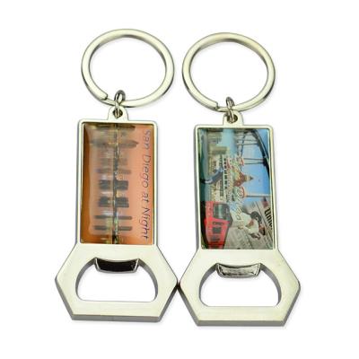 China Each Custom Key Chain Mini Surfboard Bottle Opener Keychain Logo Bar Beer Bottle Metal Bottle Opener for sale