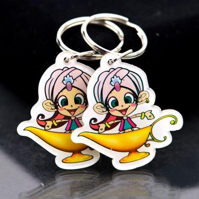 China Each Acrylic Key Chain Manufacturer Custom Printing Logo Key Chains For Gifts Clear for sale