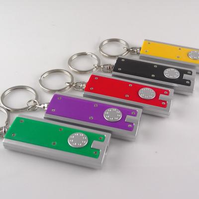 China Each Factory Cheap Fashion Mini Lighting Logo Custom Logo Flashlight Light Led Key Chain for sale