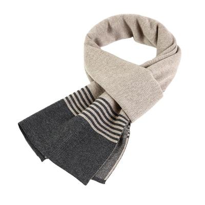 China Winter Warm Keeping Men Knitted Business Scarf Cashmere Scarf Fashion Pashmina Thickened Plaid Scarf for sale