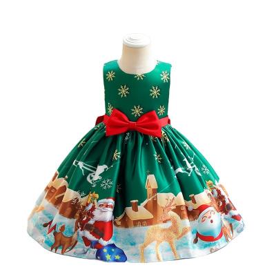 China Wholesale Washable Christmas Party Bridesmaids Dresses Christmas Gift For Girls Kids Girls Dresses For Christmas for sale