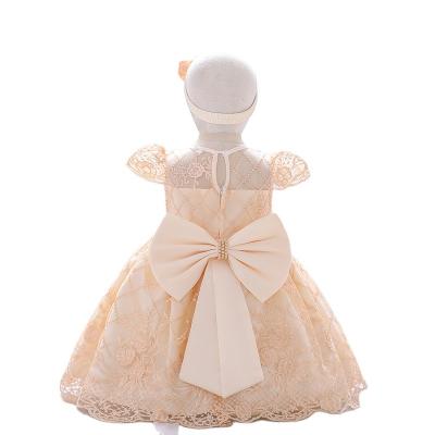 China Wholesale Washable Babies Dresses Wedding Party Birthday Dresses Flower Girl Dresses for sale