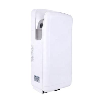 China Factory Price ABS Plastic Antibacterial Low LED Display Automatic HEPA Filter Brush Jet Air Hand Dryer for sale