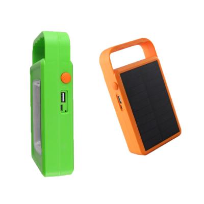 China Durable camping power bank price solar panel luz led handheld solar rechargable panel light for sale