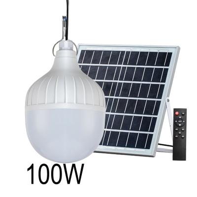 China FARM 100W High Power Solar Emergency Light Bulb Led Solar Panel Outdoor Led Lighting Energy For Home for sale