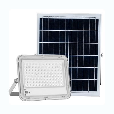 China ROAD solar panel garden outdoor waterproof warm white display solar flood led light 100w for sale