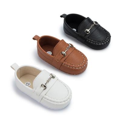 China Manufacturers Baby Anti-slippery Children's Shoes Boys Leather Trim Babies Boat Shoes Casual Shoes for sale