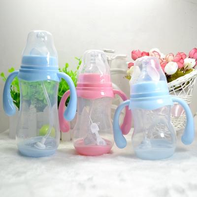 China Factory Direct BPA Free PP Baby Bottle With Handle Automatic Temperature Sensing Baby Bottle BPA Free for sale