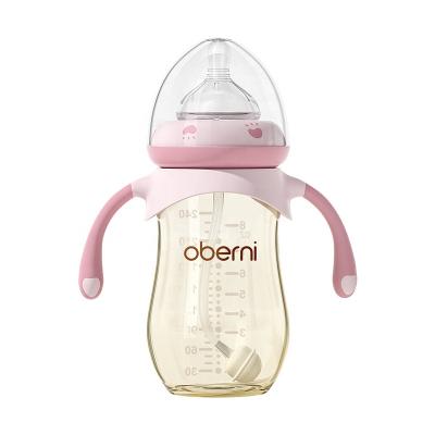 China Factory Direct Sales BPA Free No Bpa Standard With Handle 240ML PPSU Baby Bottle Anti Colic for sale