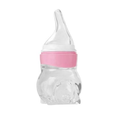 China BPA Free Wholesale 70ML Squeeze Baby Silicone Safe Soft Bottle Baby for sale