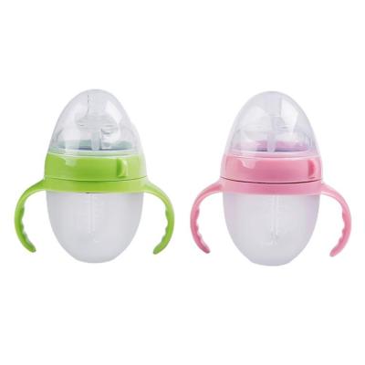 China Wholesale Bpa Free Silicone Comotomo Logo Baby Bottle Wide Bottle Anti-colic Baby Bottle for sale