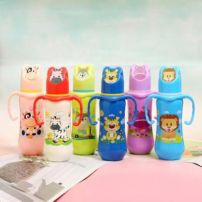 China Bpa Free Wholesale Bpa Free Baby Bottle With Handle Anti-colic Baby Bottle Feeding PP Bottles For Babies for sale