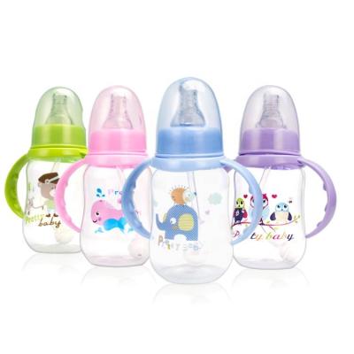 China Phthalate Free Standard Baby Bottle 150ml BPA PP Food Grade Silicone Teat Free Custom Baby Feeding Bottle for sale