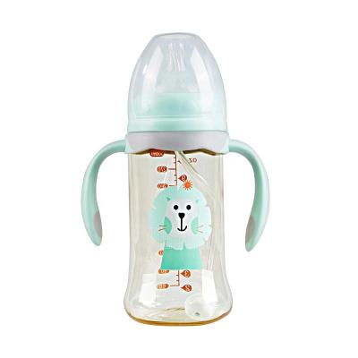 China Silicone Free Creative Edible Baby Bottle BPA Grade Wide Mouth Drop Resistant High Temperature Resistant Easy To Clean PPSU Baby Bottle With for sale