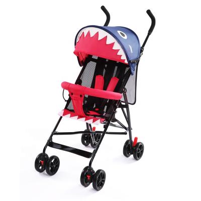 China Lightweight Stroller Folding Shark Shaped Baby Stroller No Installation Can Be Folded Ultralight Portable Can Rest And Lie Stroller Baby Strollers for sale