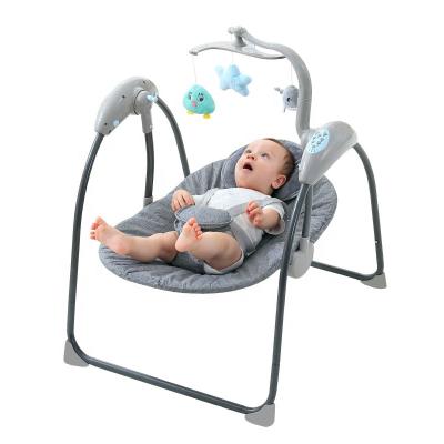 China EUROPEAN Hot Selling Baby Bluetooths Music Foldable Block 5 Automatic Electric Rocking Remote Control Smart Rocking Chair for sale