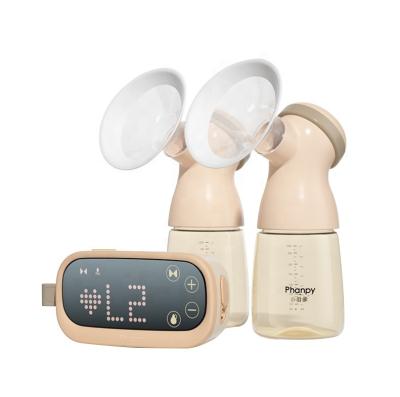 China BPA hospital grade double hands free electric phanpy silicone free baby portable breast pump for sale