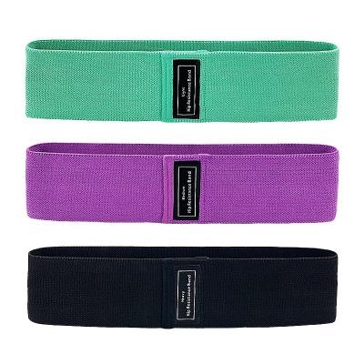 China Wholesale Polyester Fabric Fitness Cloth Resistance Bands 3 Pcs Booty Bands for sale