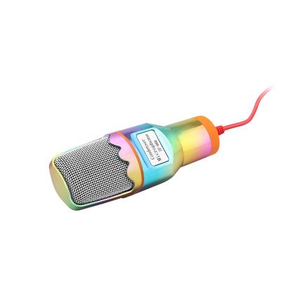 China Original Item Style Performance Color Feature Karaoke Colorful Sound Type UHF 4 Professional USB Microphone China Factory Price Microphone for sale